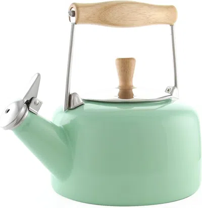 Chantal 1.4-quart Enamel-on-steel Sven Teakettle In Green