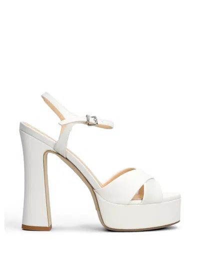 Chantal 14cm Platform Sandals In White