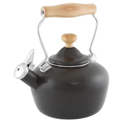 Chantal 1.8 Qt. Stainless Steel Whistling Stovetop Kettle In Black