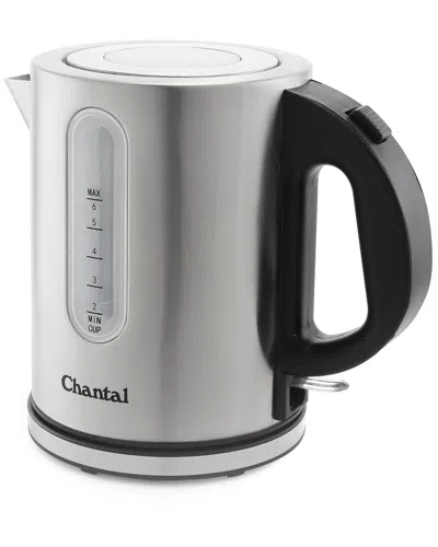 Chantal 1.8qt Mesa Stainless Steel Electric Kettle In Burgundy