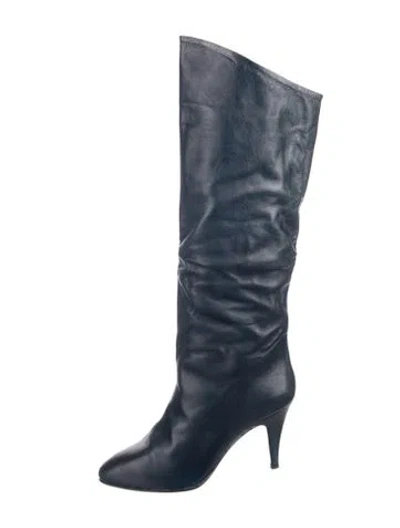 Pre-owned Chantal 1962 Leather Boots In Blue