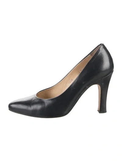 Pre-owned Chantal 1962 Leather Pumps In Black