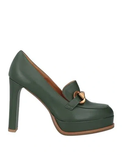 Chantal 1962 Woman Loafers Sage Green Size 8 Leather