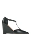 Chantal 1962 Woman Pumps Black Size 8 Leather