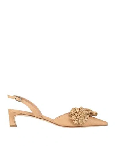 Chantal 1962 Woman Pumps Sand Size 10 Textile Fibers In Multi