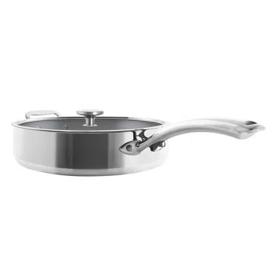 Chantal 3. Clad Nonstick Stainless Steel Frying Pan/skillet With Lid In Silver