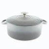 Chantal 3 Qt Round Cast Iron Dutch Oven In Gray