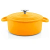 Chantal 3 Qt Round Cast Iron Dutch Oven In Yellow