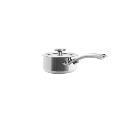 Chantal 3.clad 1 Qt. Saucepan W/ Glass Lid In Metallic
