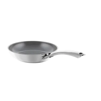 Chantal 3.clad 10-inch Fry Pan W/ Fusion Ti Nonstick Ceramic Coating In Metallic