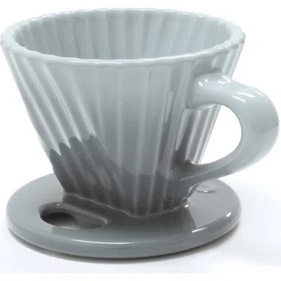 Chantal 8 Ounce Lotus Ceramic Pour Over Coffee Filter In Gray