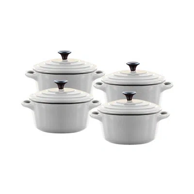 Chantal 8 Oz. Mini Casserole Set Of 4 In Gray