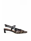 Chantal Black Other Fibers Rafia Pump In Black