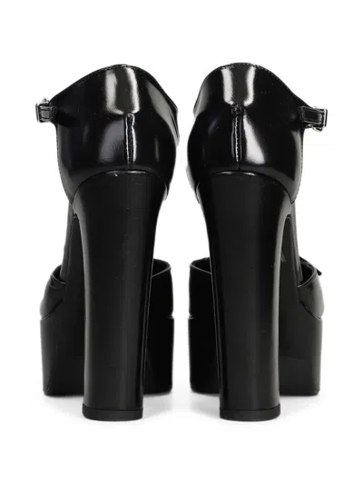 Chantal Buckle-detail Platform Pumps In Black