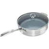 Chantal Induction 21 Steel 5-qt. Saute Skillet With Ceramic Coating & Glass Lid In Multi