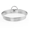 Chantal Induction 21 Steel 7-inch Glass Lid W/strainer