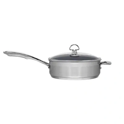 Chantal Induction 21 Steel® Saute Pan With Lid In Silver