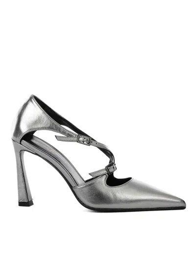Chantal Leather Pumps In Silver