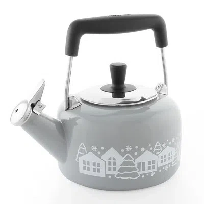 Chantal Mountain Village 1.4 Qt. Stovetop Tea Kettle In Gray