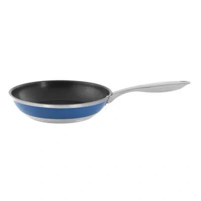 Chantal Nonstick Stainless Steel Frying Pan In Blue