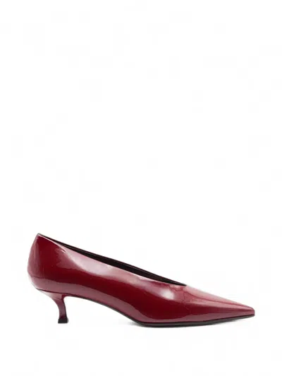 Chantal Patent Leather Pumps In Burgundy