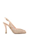 Chantal Perforated Slingback Sandlas In Multi