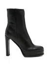 Chantal Platform Ankle Boots In Black