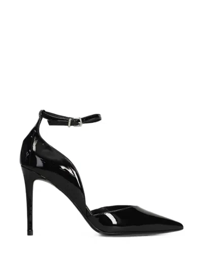 Chantal Pointed-toe Ankle-strap Pumps In Animal Print