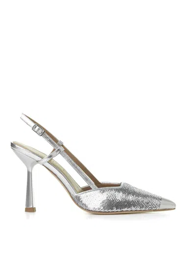 Chantal Slingback Pumps In Silver