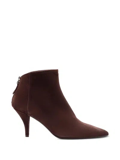 Chantal Suede Pointed-toe Ankle Boots In Multi