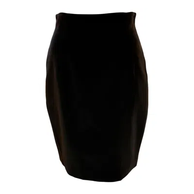Pre-owned Chantal Thomass Black Velvet Pencil Skirt