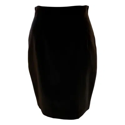 Pre-owned Chantal Thomass Black Velvet Pencil Skirt
