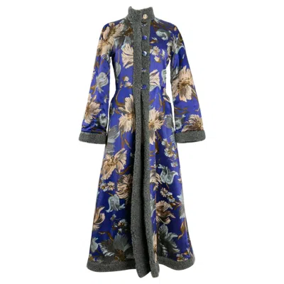 Pre-owned Chantal Thomass "ter Et Bantine" Coat In Cotton And Silk, Size 38fr In Black