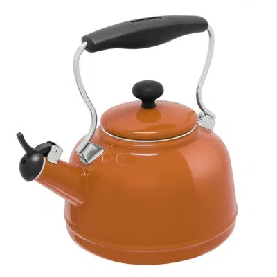 Chantal Vintage 1.7 Qt. Whistling Stovetop Kettle In Tomato Bisque
