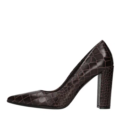 Chantal With Heel In Marrone Scuri