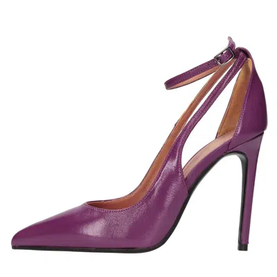 Chantal With Heel In Viola Scuri