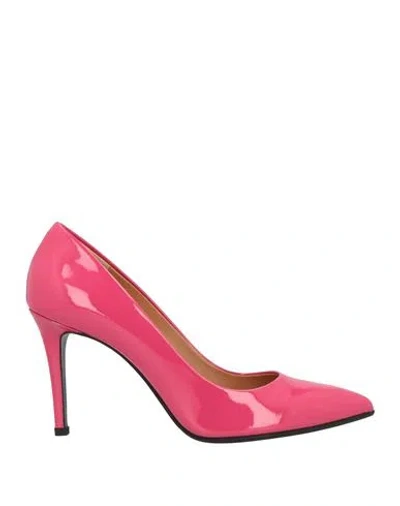 Chantal Woman Pumps Fuchsia Size 7 Leather In Pink