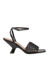 Shop Chantal 1962 Woman Sandals Black Size 8 Leather