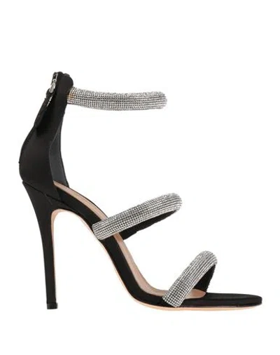 Chantal Woman Sandals Black Size 6.5 Textile Fibers