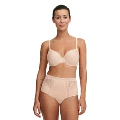 Chantelle 11m6 True Lace Covering Memory Bra In Nude In Rose