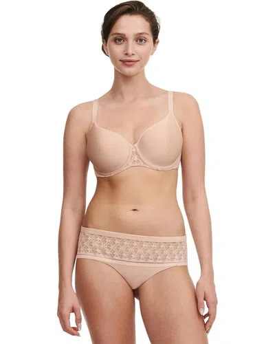 Chantelle Ace T-shirt Bra Women's Nude Blush Lined Adjustable Strap Gbo1172 In Neutral
