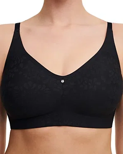 Chantelle Back Smoothing Wireless Full Support Bra In Black