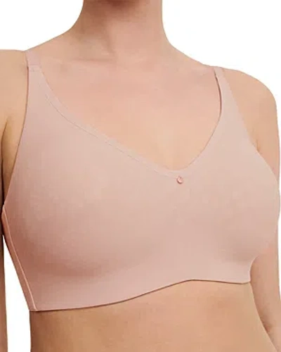 Chantelle Back Smoothing Wireless Full Support Bra In Rosé