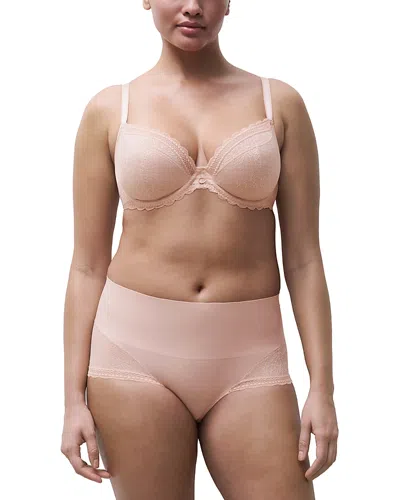 Chantelle Belle Lace Seamless Unlined Bra In Pink