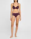 Chantelle Jolie Lace Hipster In Aubergine