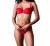 Chantelle C Jolie Lace Unlined Demi Bra In Poppy Red In Red