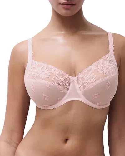 Chantelle Champs Elysees Full Coverage Lace Bra In Pink