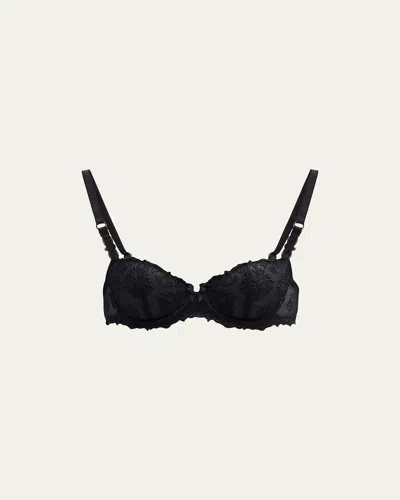 Chantelle Champs Elysees Lace Demi Bra In Black