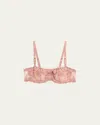 Chantelle Champs Elysees Lace Demi Bra In Henne Multi