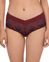 Chantelle Champs-elysees Lace Hipster In Mahogany Multi